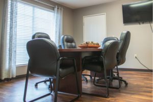 Conference room at a skilled nursing facility